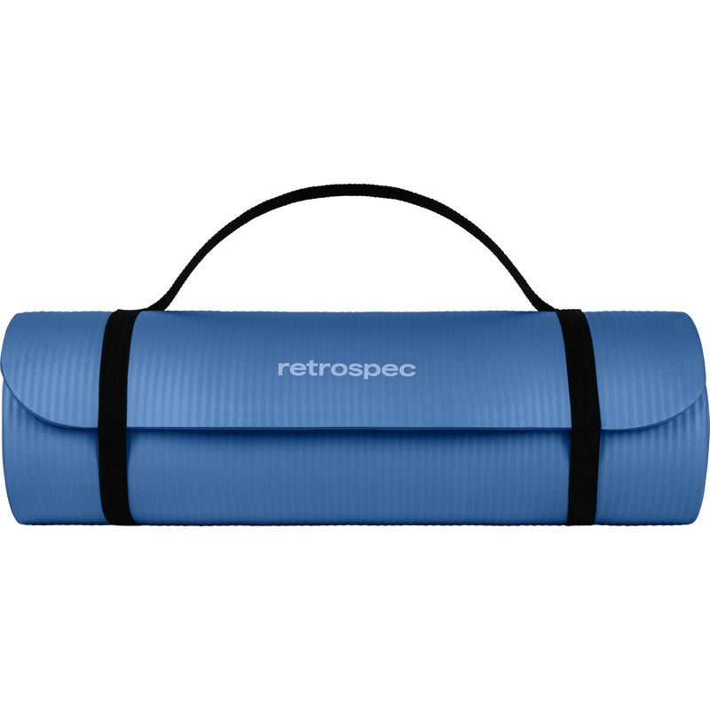 Retrospec Solana Yoga Mat 1/2" Thick w/Nylon Strap for Men & Women - Non Slip Excercise Mat for Yoga, Pilates, Stretching, Floor & Fitness Workouts - Image 4