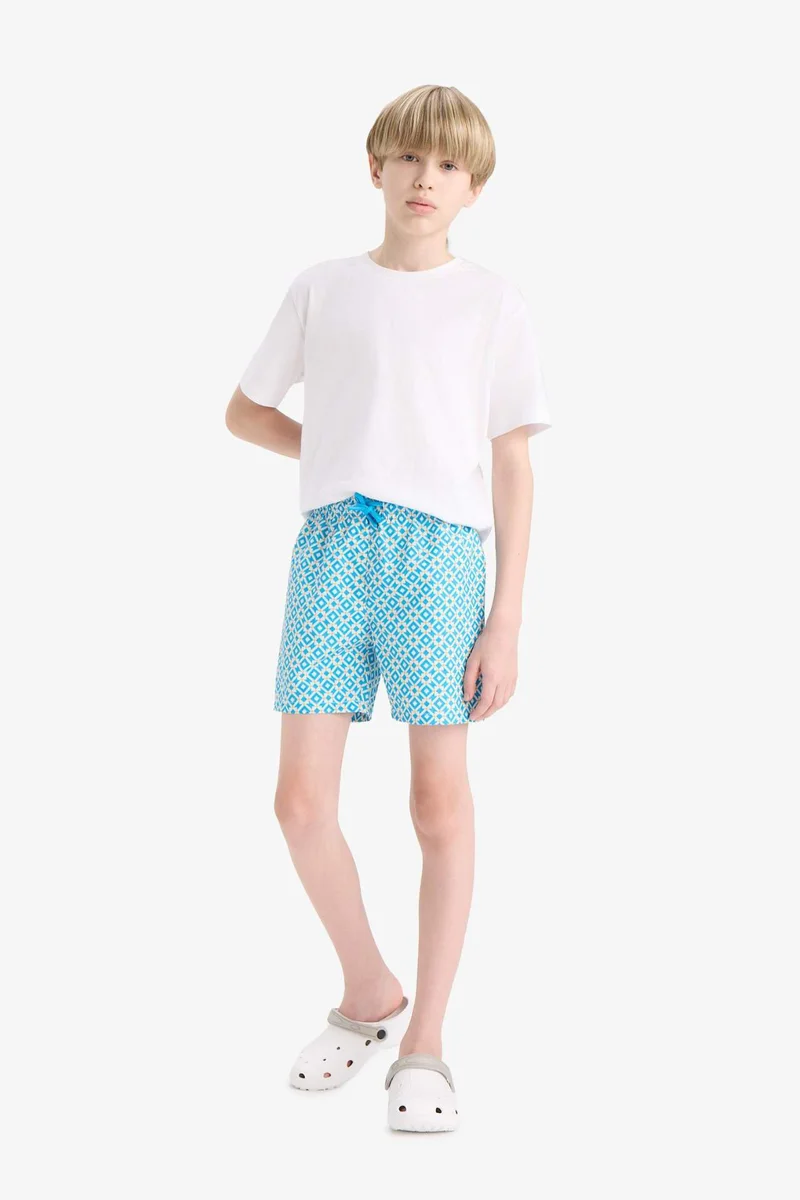 ديفاكتو Boy Regular Fit Hawaii Swim Shorts
