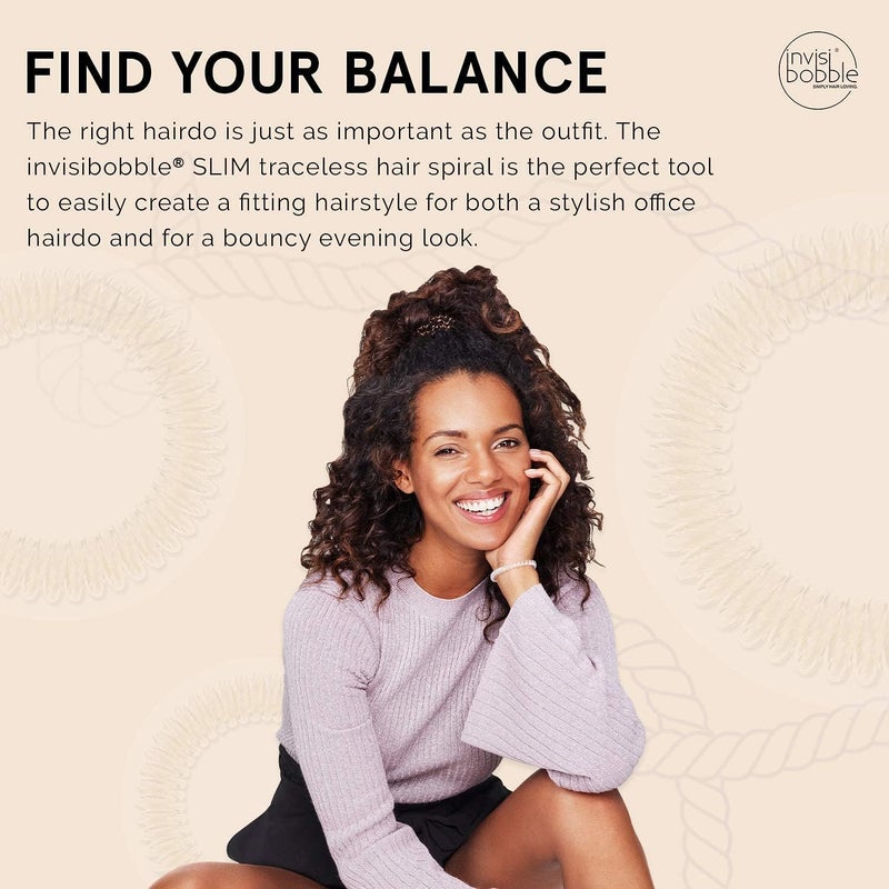 Invisibobble Slim Hair Ties in Stay Gold - Elegant Hair Ring for Comfortable Styling - Image 4