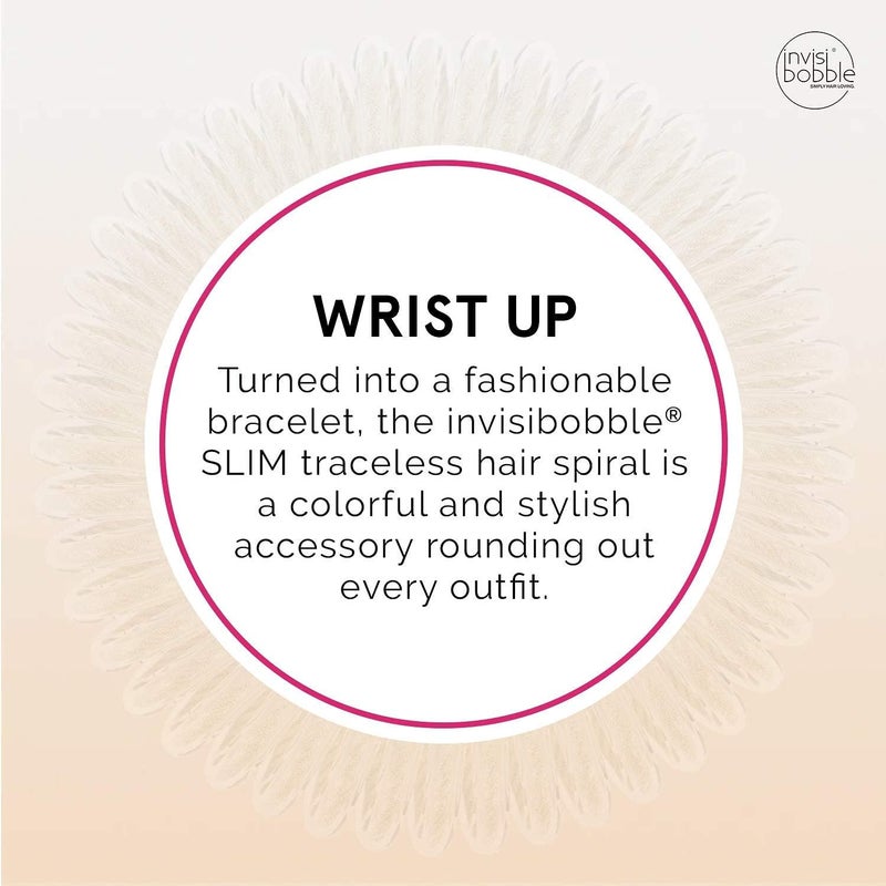 Invisibobble Slim Hair Ties in Stay Gold - Elegant Hair Ring for Comfortable Styling - Image 5