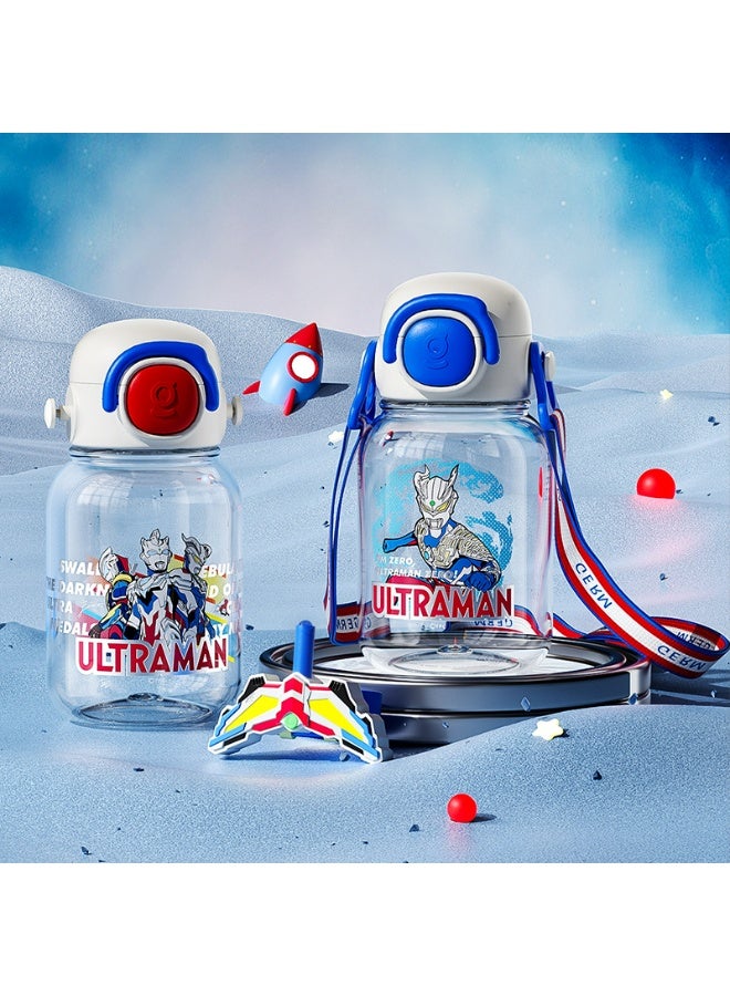 GERM Ultraman Zeta Red Tritan Water Bottle 600ml with Bracelet | GERM Kids Leak-Proof Straw Bottle | BPA-Free Lightweight Sports Bottle | Licensed Tsuburaya Superhero Collection | Safe for School & Travel  - Image 2