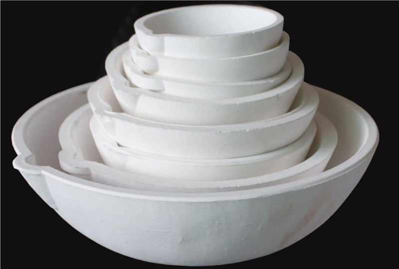 OTOOLWORLD Ceramic Crucible Bowl Dish Cup Furnace Melting Casting Refining Gold Silver (1500g) - Image 2