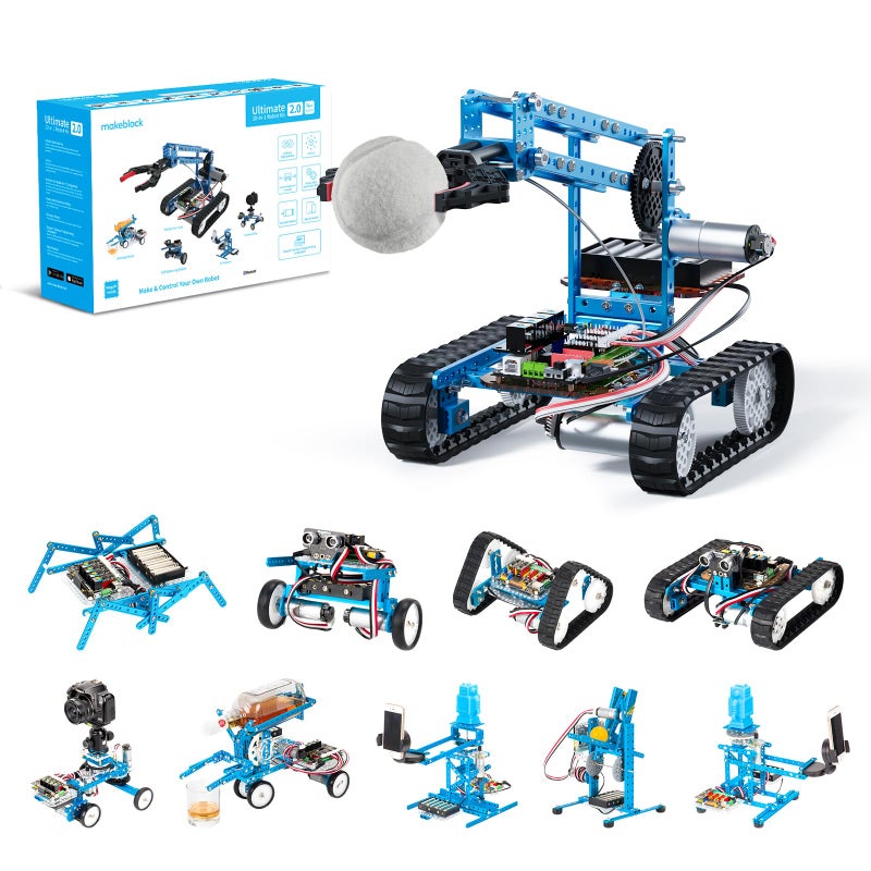 Makeblock mBot Ultimate 10 in 1 Robot Building Toys, Robotics Kit App Remote Control Robot Toys Compatible with Arduino C & Raspberry Pi, STEM Educational DIY Robot Arm Kit Gift for Teenagers & Adults - Image 1
