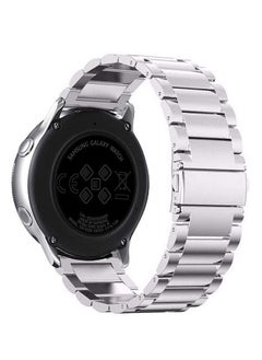 VINSOC Stainless Steel Smartwatch Band for Samsung Galaxy Watch Active/Gear Sport /Garmin Vivoactive 3,20mm (Silver)  - Image 2