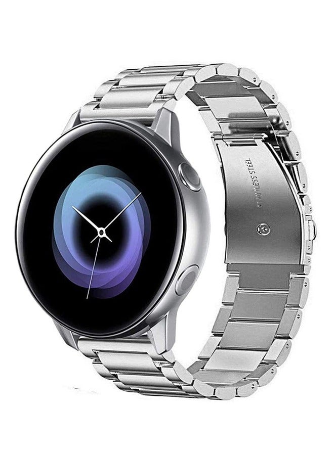 فينسوك الفولاذ المقاوم للصدأ ووتش حزام الذكية ، سامسونج غالاكسي ووتش أحدث / معدات رياضية / غارمين vivoactive 3 ، 20 ملم ( فضي ) - Image 1