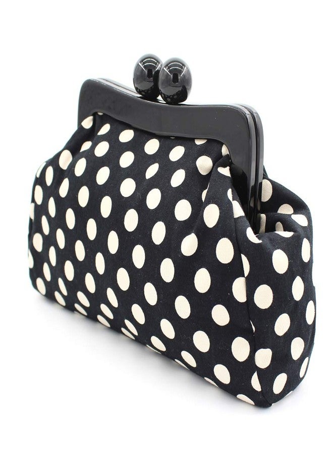 Menurra Polka Dot Evening Bag Clutch Purse for Women Wedding Party Handbag Cocktail Bag - Image 2