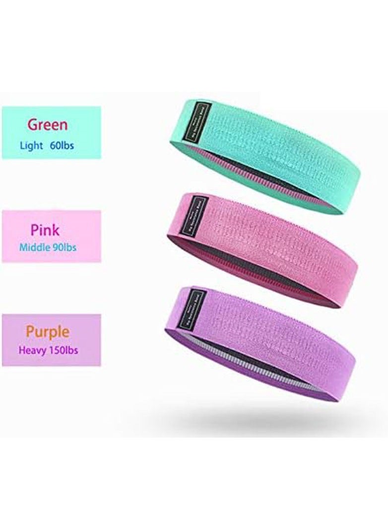 general Casue Booty Bands, set of 3 resistance bands for legs and panties, non-slip elastic bands, 3 training levels, for squat, ember, hip training - Image 2