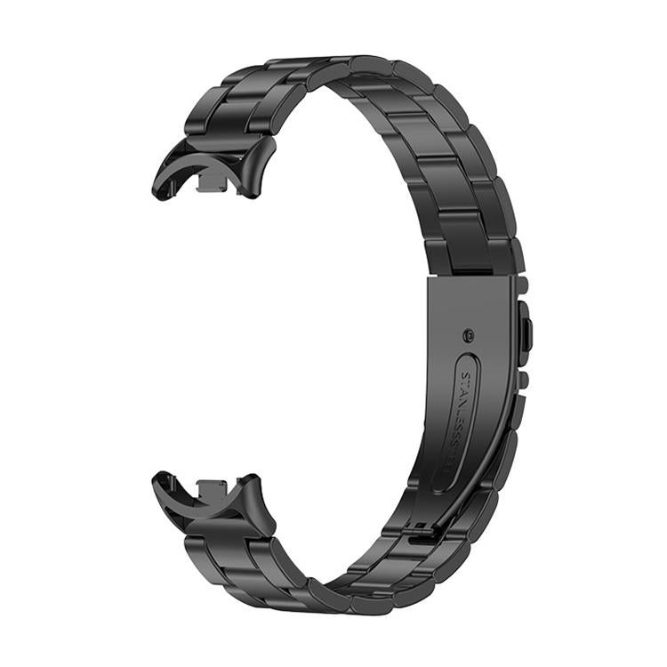 For Xiaomi Smart Band 10 / 9 / 8 Nfc Three Beads Quick Release Metal Watch Band(Black) - Image 2