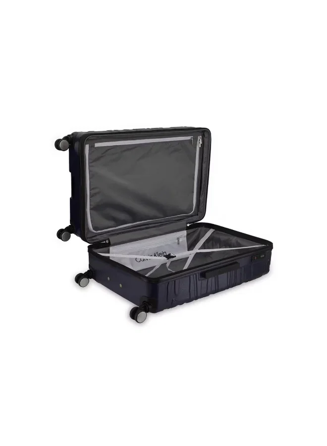 Calvin Klein MIDNIGHT NAVY Calvin Klein State Of Flow Hardside Luggage on Wheels for Unisex | Ultra Lightweight ABS with 4 Spinner Wheels | Color Midnight Navy  | Best Price UAE