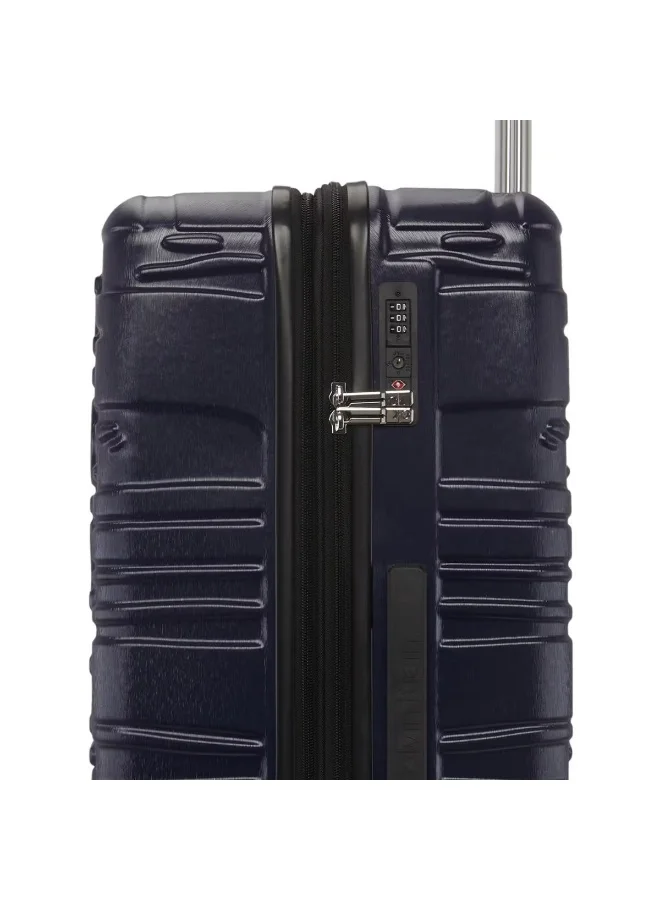Calvin Klein MIDNIGHT NAVY Calvin Klein State Of Flow Hardside Luggage on Wheels for Unisex | Ultra Lightweight ABS with 4 Spinner Wheels | Color Midnight Navy  | Best Price UAE