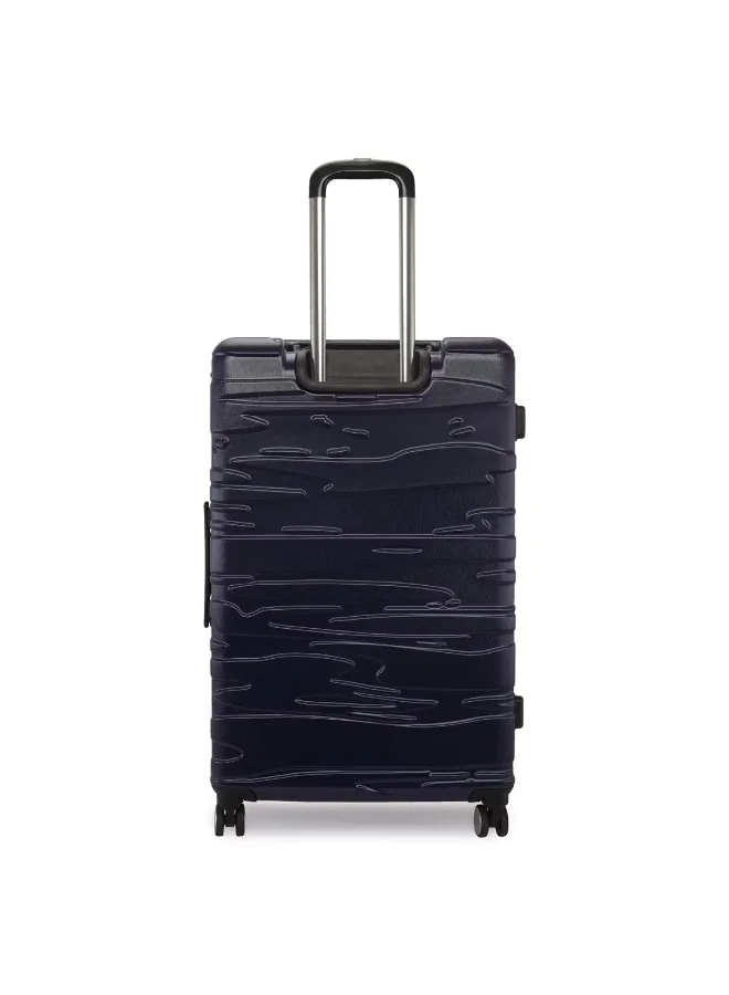 CALVIN KLEIN Calvin Klein State Of Flow Hardside Luggage on Wheels for Unisex | Ultra Lightweight ABS with 4 Spinner Wheels | Color Midnight Navy