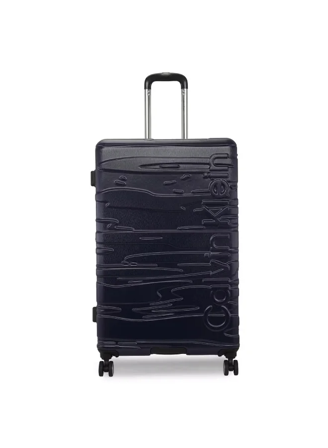 Calvin Klein MIDNIGHT NAVY Calvin Klein State Of Flow Hardside Luggage on Wheels for Unisex | Ultra Lightweight ABS with 4 Spinner Wheels | Color Midnight Navy  | Best Price UAE