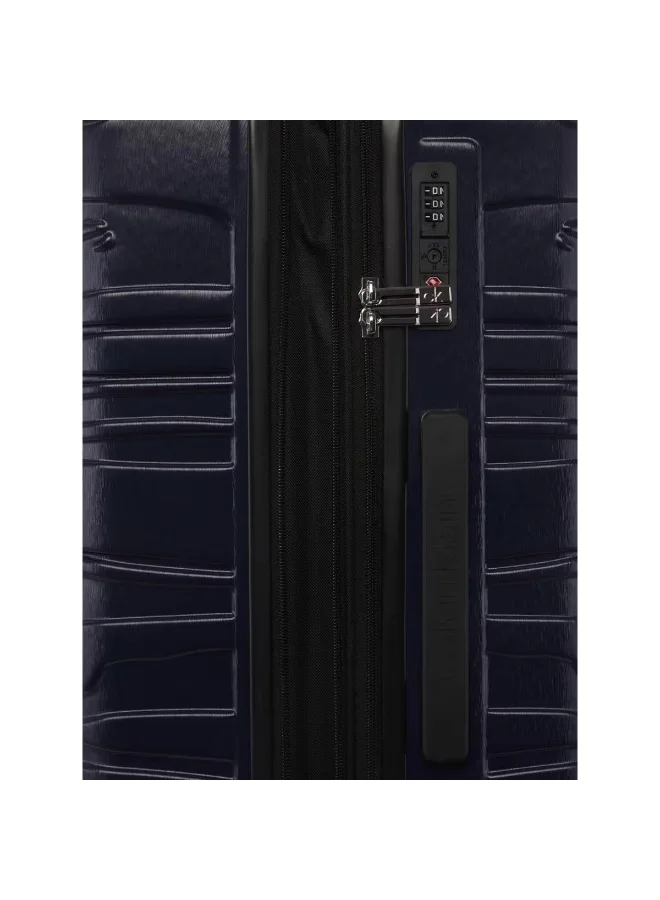Calvin Klein MIDNIGHT NAVY Calvin Klein State Of Flow Hardside Luggage on Wheels for Unisex | Ultra Lightweight ABS with 4 Spinner Wheels | Color Midnight Navy  | Best Price UAE