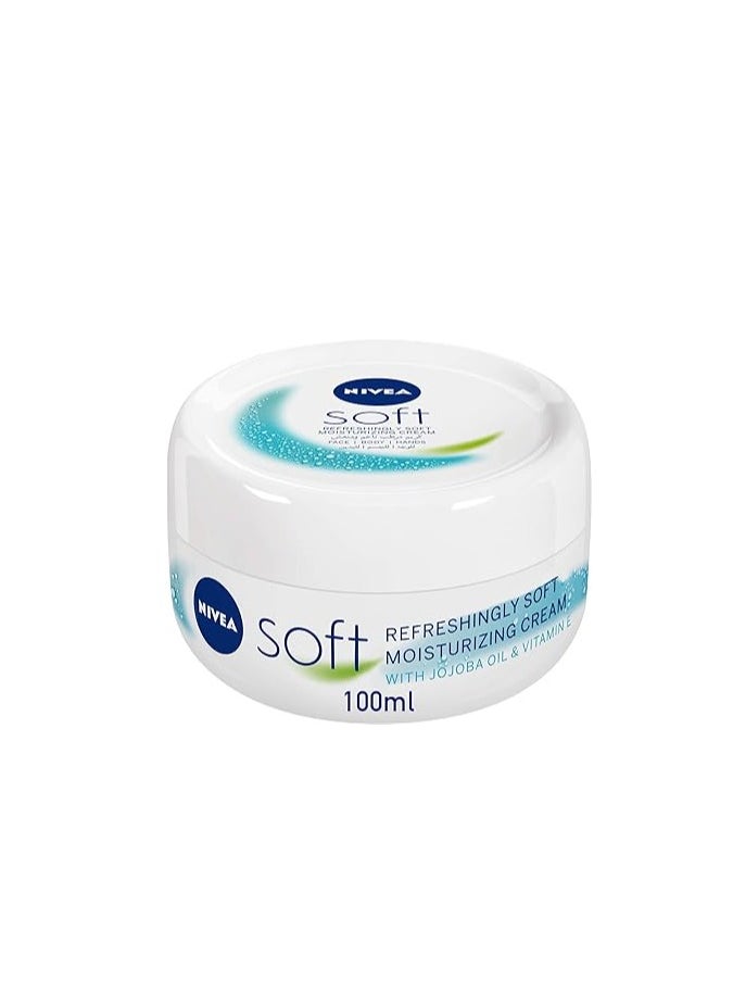 Nivea - Nivea Soft Refreshingly Soft Moisturizing Cream - 100Ml - Image 1