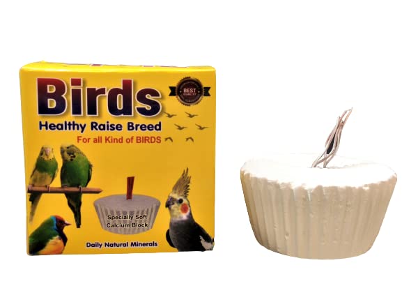 VAYINATO® Birds Healthy Raise Breed Daily Natural Minerals Specially Soft Calcium Block, 50G (Pack of 2) for All Kind of Birds - All Life Stages by Petzlifeworld - Image 2