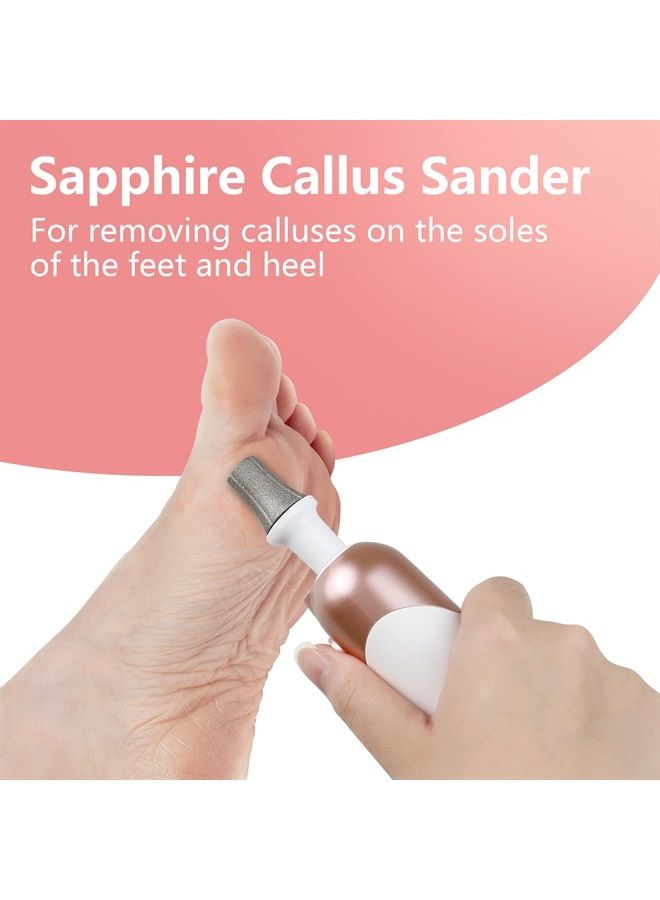 POLAMD Sapphire Callus Sander, Nail Drill Bit for POLAMD Professional Manicure Pedicure Set for Removing Calluses and Dead Skin on Hands, Feet and Heel(Device not Included) - Image 3
