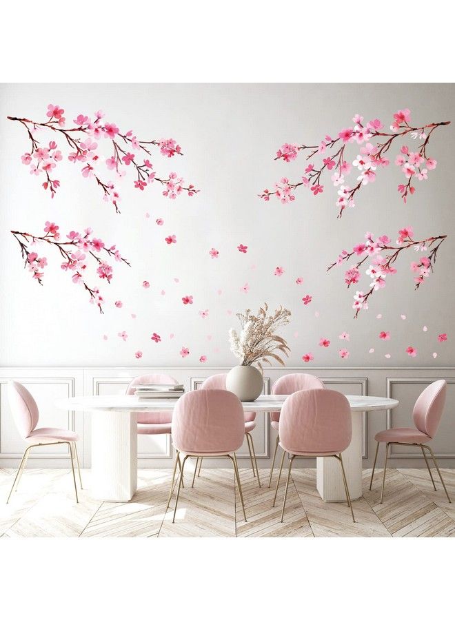 Decowall Ds122003P1903 Watercolor Cherry Blossoms Kids Wall Stickers Wall Decals Peel And Stick Removable Wall Stickers For Kids Nursery Bedroom Living Room D?Cor - Image 4