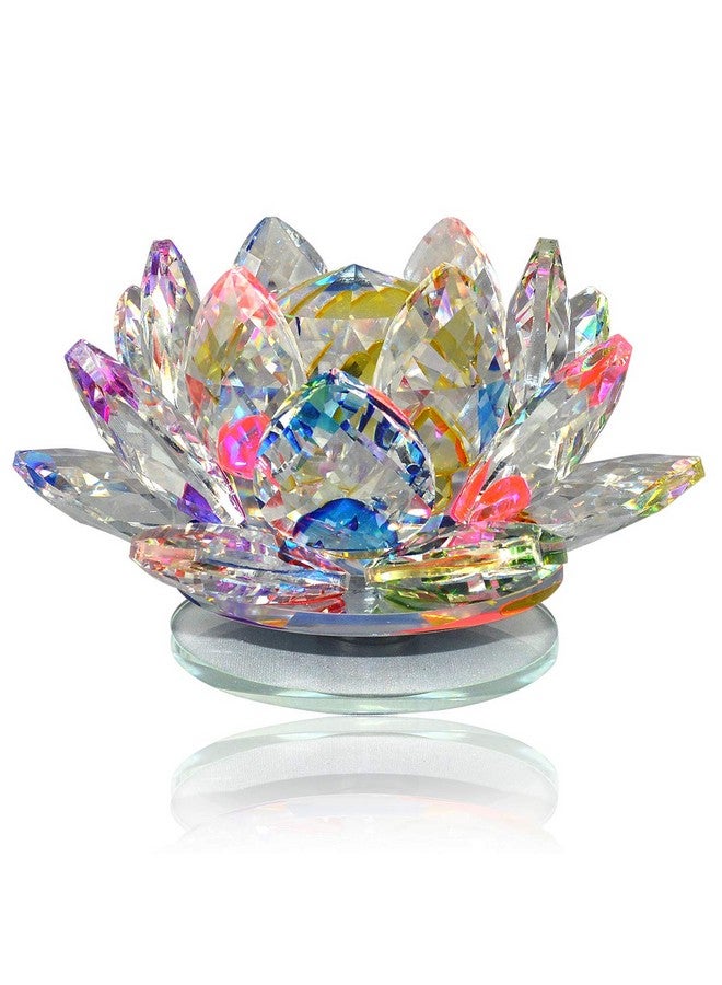 Reiki Crystal Products Reiki Crystal Products Crystal Lotus Showpiece (30 mm, Multicolour ), Love - Image 2