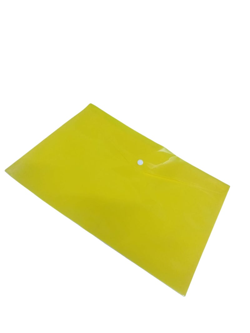 Simba Opaque Yellow Capsule Folder Foolscap Size 180 Micron Model FC208