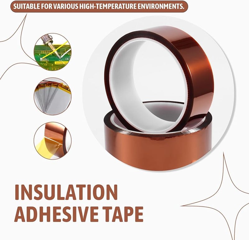 3D Printing Board Protection Tape 30mm x 33M Metal Traceless Adhesive Insulation Roll - Image 3