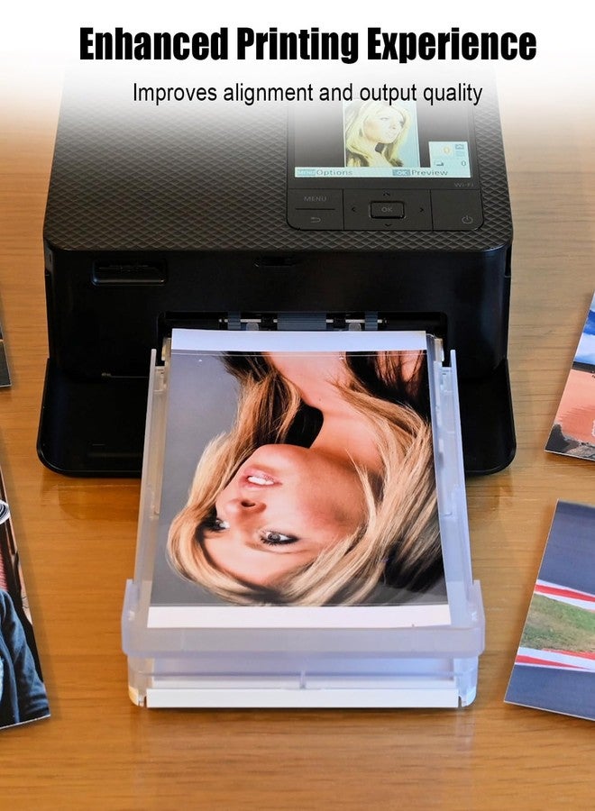 Qnbes 3/5/6 Inch Paper Trays Compatible with Canon Selphy CP1500 CP1300 CP1200 CP910 CP900 - Photo Paper Size Positioner + Paper Feed Assist Tray - Image 5