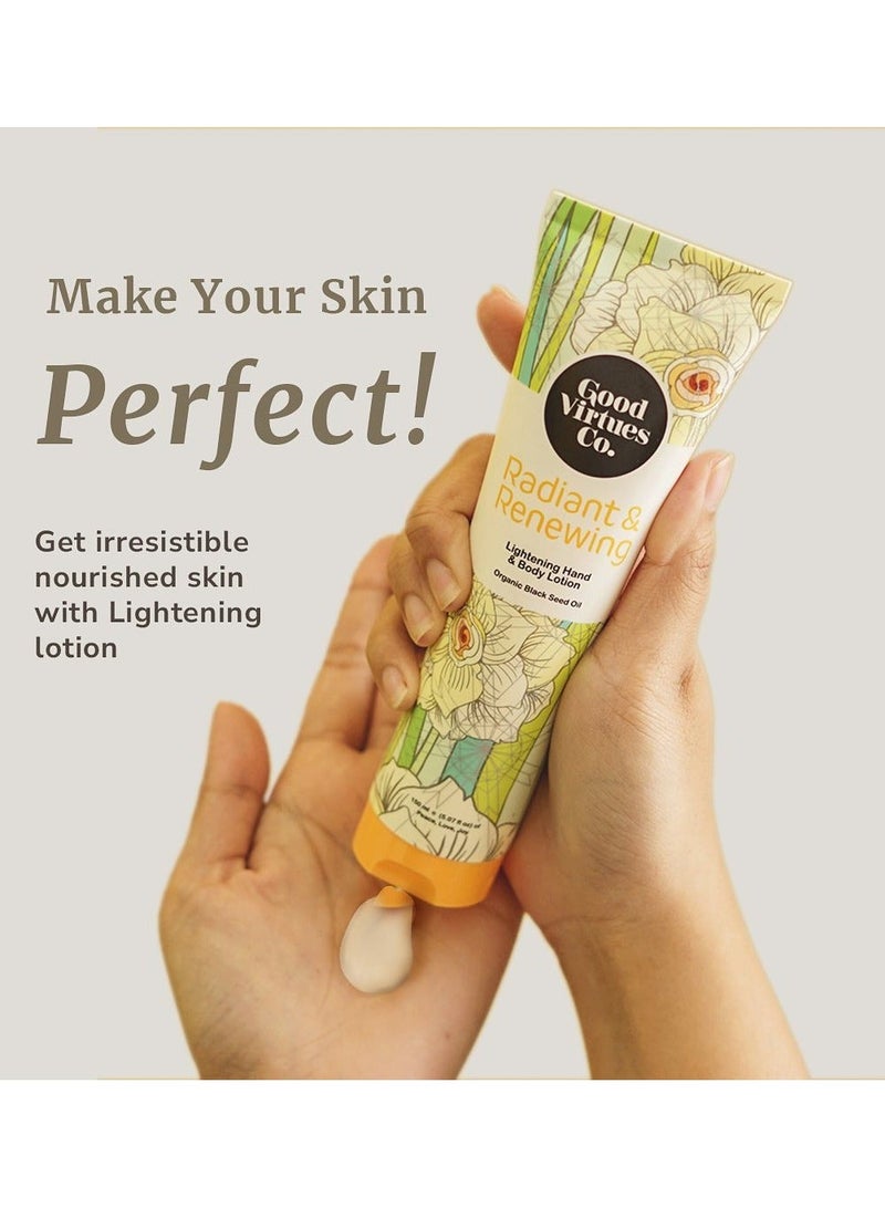 Good Virtues Co. 2 Piece Lightening Hand & Body Lotion Organic Habbatus Sauda Oil 150ml - Image 4