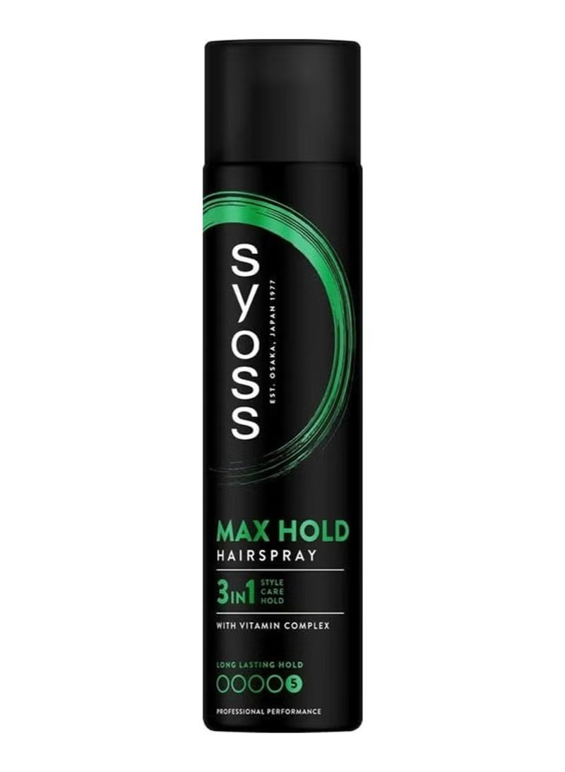 SYOSS Hair Spray Mega Strong , MAX Hold 400ml with comb - Image 2