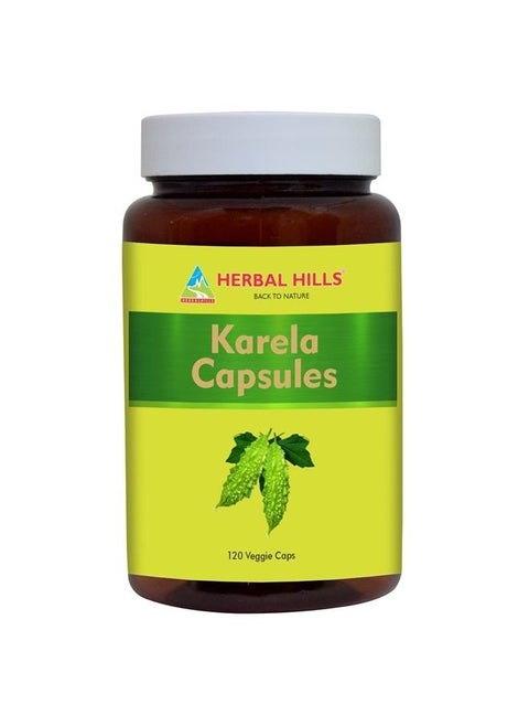 Bitter Melon/Bitter Gourd/Karela Capsules (Momordica Charantia) | 120 Count (900 mg) | Best for Eye & Skin Health