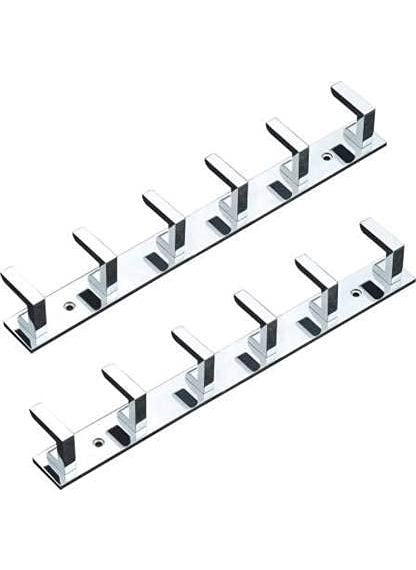Goldfinch Goldfinch Stainless Steel Classy 6 Pin Door Wall Hooks Pack of 6  - Image 1