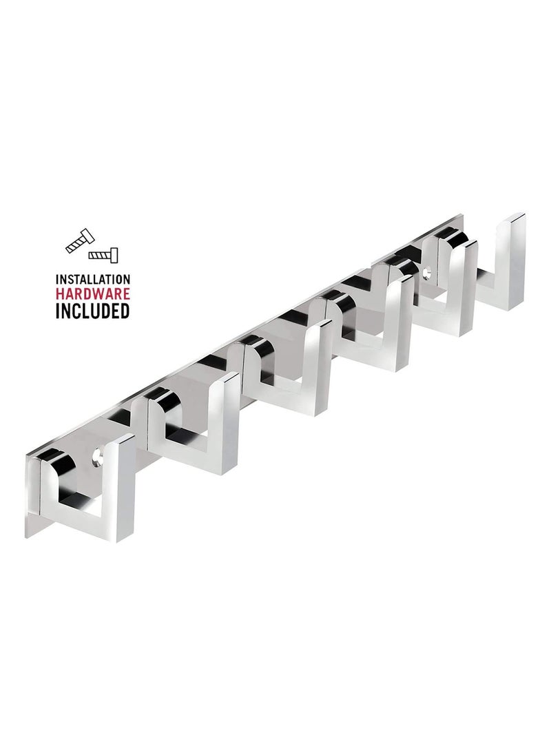 Goldfinch Goldfinch Stainless Steel Classy 6 Pin Door Wall Hooks Pack of 6  - Image 3