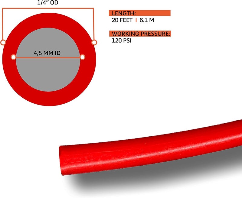 TORQUE Air Line Service Kit for Air Bags with 20 Feet Tubing and Fittings - Image 2