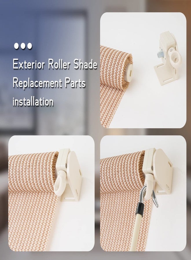 U/D Sunvisor Replacement Parts, Cordless Crank kit, Roller Blind mounting Bracket, for Coolaroo External Sunshade, Outdoor Sunshade - Image 2
