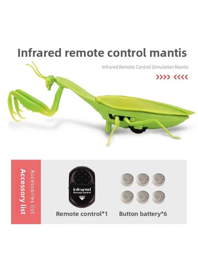 Loquat Remote Control Animal Mantis Creative Toys Remote Control Mantis Children Simulation Infrared Electric Strange Mantis Pet-Color:Mantis 6661 - Image 1