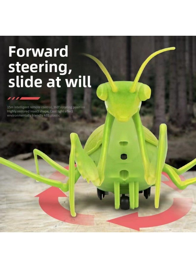 Loquat Remote Control Animal Mantis Creative Toys Remote Control Mantis Children Simulation Infrared Electric Strange Mantis Pet-Color:Mantis 6661 - Image 3