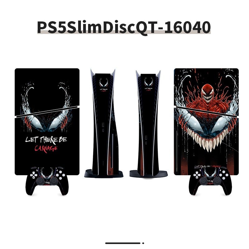 Sticker for PS5 Console Spider-Man Series 2 Series European and American Style Sticker Foreign Trade Personality Anime Color Sticker