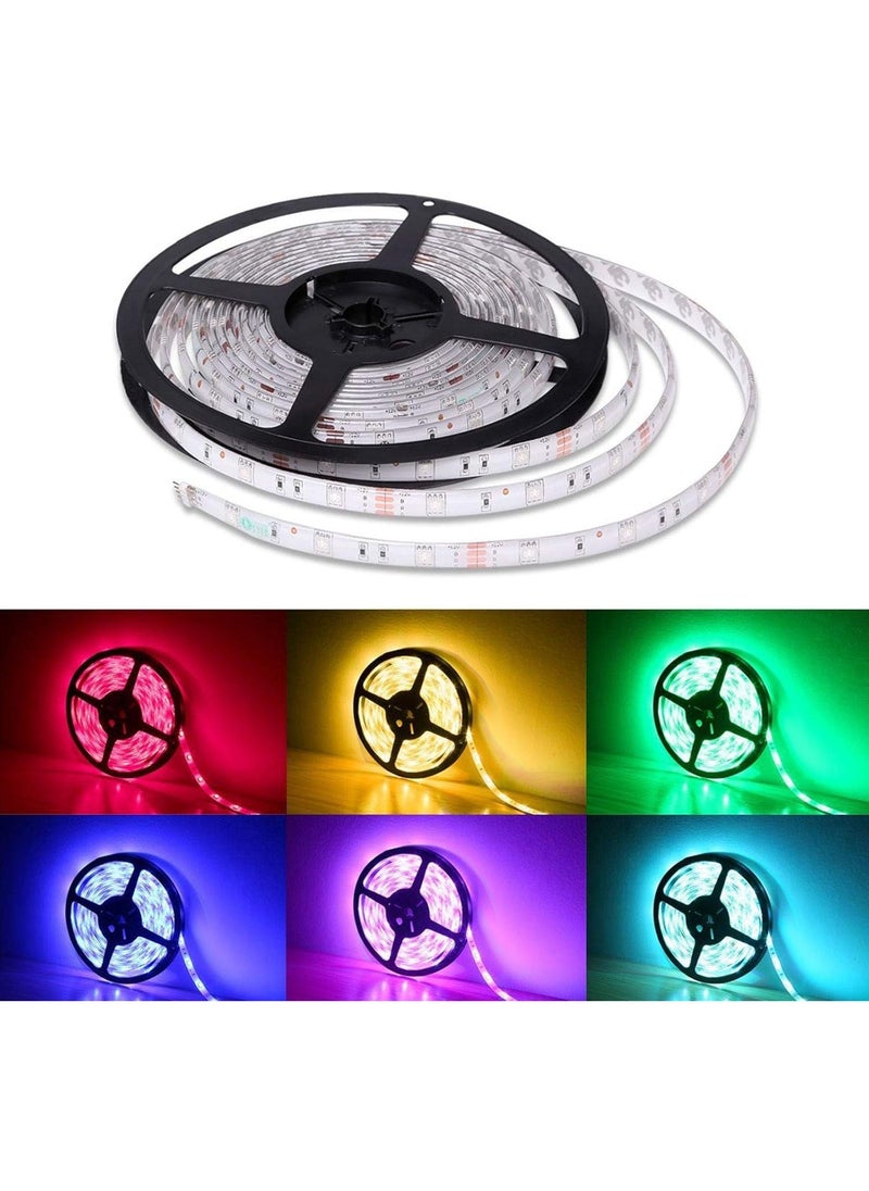 Generic - 10 5050 RGB Waterproof LED Strip Light Full Kit 44 Key Remote Control Multi-Color No. 1 10 Meters - Image 1