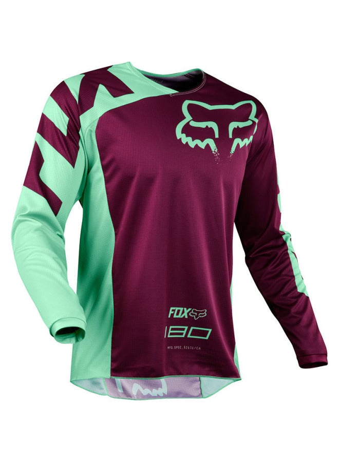 Fox Fox Head Downhill Clothing Mountain Bike Cycling Clothing Top Men's Long-sleeved Off-road Racing Clothing Quick-drying T-shirt