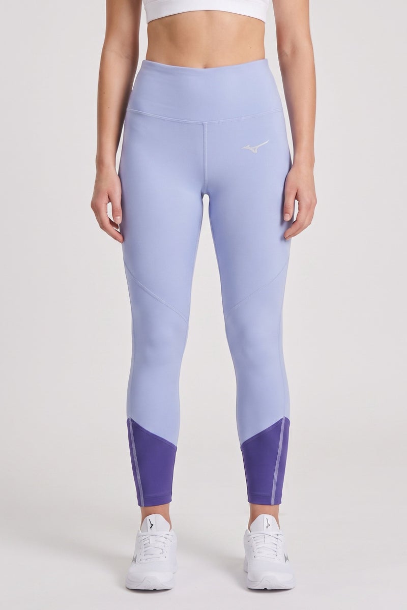 Mizuno Women Sportswear Fit Training 3/4 Leggings, Ice Blue - Image 1