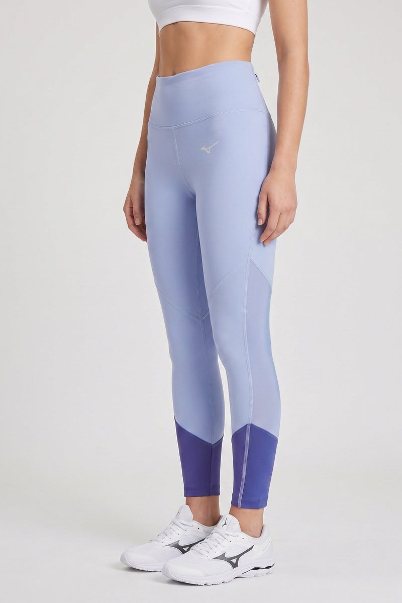 Mizuno Women Sportswear Fit Training 3/4 Leggings, Ice Blue - Image 3