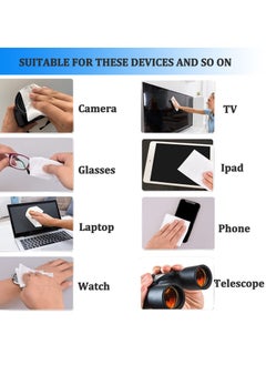 GECLL Anti-Fog Glasses Wipes, 40 Packs Individually Wrapped Lens Cleaning Wipes for Eyeglasses, Tablets, Camera Lenses, Cell Phone Laptop Screens, Keyboards and Delicate Surfaces  - Image 3