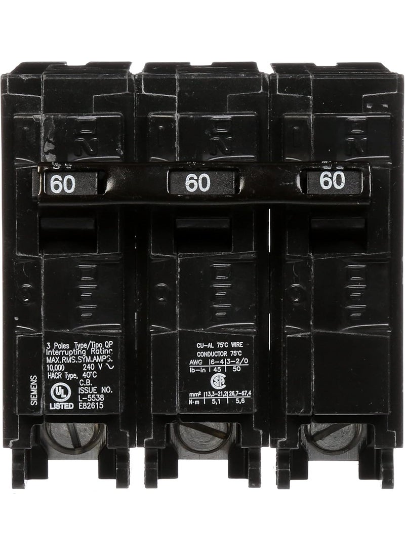 SIEMENS Siemens Q360 60Amp Three Pole Type QP Circuit Breaker  - Image 3