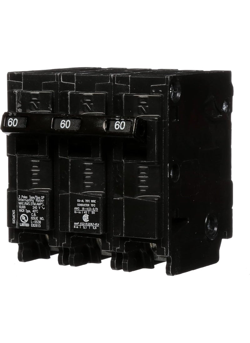 SIEMENS Siemens Q360 60Amp Three Pole Type QP Circuit Breaker  - Image 1