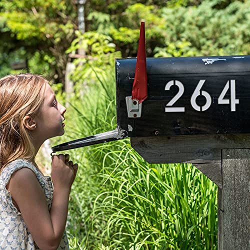 YEAJON 3 Inch Curb Stencil Kit 0-9 Address Number Stencils, 20Pcs Reusable 14 Mil Mylar Plastic Templates for Painting on Road, Wall, Wood, Mailbox - Image 3