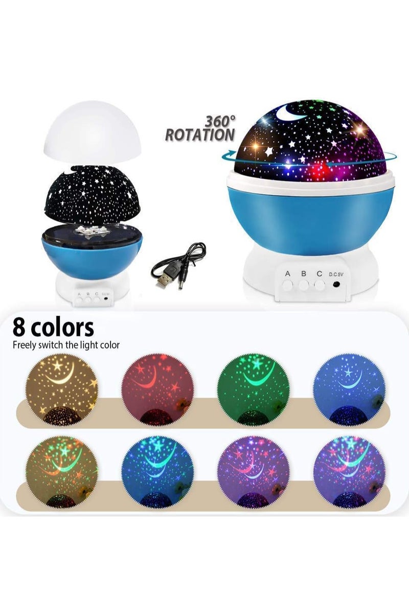 أباجورة رومانسية سكاي ستار ماستر بإضاءة نجوم ليد ‏USB لغرفة نوم الأطفال هدية مثالية للأعياد وحفلات عيد الميلاد متعددة الألوان - Image 5