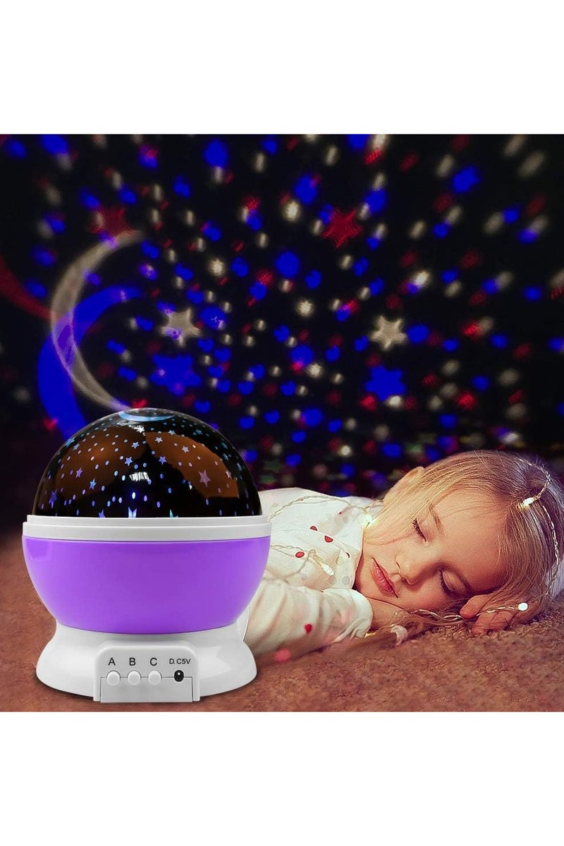 أباجورة رومانسية سكاي ستار ماستر بإضاءة نجوم ليد ‏USB لغرفة نوم الأطفال هدية مثالية للأعياد وحفلات عيد الميلاد متعددة الألوان - Image 4