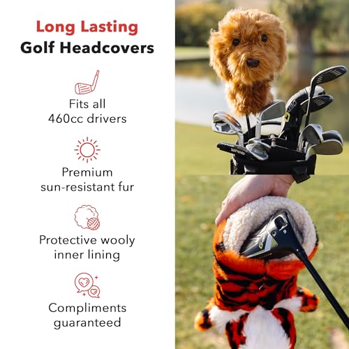 Daphne's Headcovers Eagle Driver Headcover | Premium Driver Headcovers | Funny Golf Club Covers | Stylish Protection for Your Clubs | Men's Golf Gear | Driver Headcover for Men and Women - Image 5