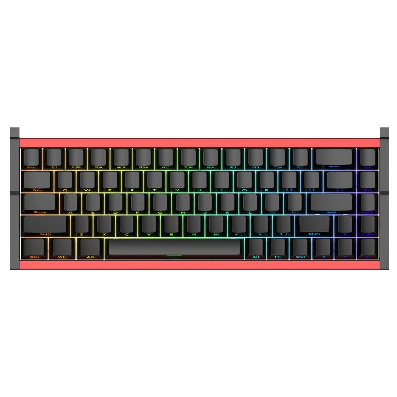 IROK MG68ACE 68 Keys Wired Magnetic Switch Keyboard, Aluminum Alloy Body, 8K Low Latency, Hot Swappable ARGB, Web Driver,Rapid Trigger Customizable Gaming Keyboard(Black Red) - Image 1