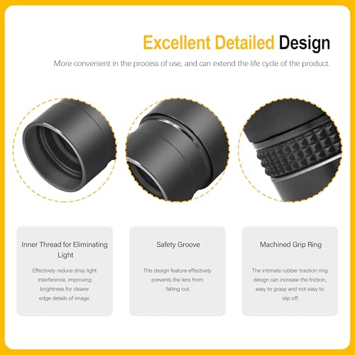 Astromania Telescope Eyepiece 2.5mm, Wide Angle 58 Degree Apparent Field Planetary Eyepiece for 1.25 inch Astronomy Telescope & Filter, Fully Multi-Coated Telescope Accessory for Planetary Observation - Image 2