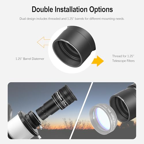 Astromania Telescope Eyepiece 2.5mm, Wide Angle 58 Degree Apparent Field Planetary Eyepiece for 1.25 inch Astronomy Telescope & Filter, Fully Multi-Coated Telescope Accessory for Planetary Observation - Image 5