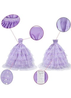 E-TING 2 Pcs Beautiful Bride Clothing Party Ball Dresses For Girl Dolls  - Image 5